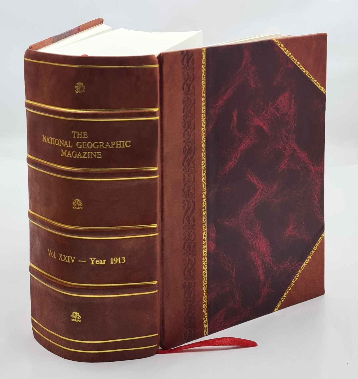 The National geographic magazine. Volume 24:no.7-12 (1913:July-D [Leather Bound]