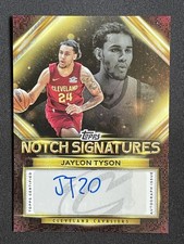 Jaylon Tyson 2025-26 Topps Flagship Notch Signatures Auto #TNS-JT