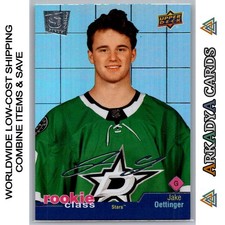 2020-21 UD Extended Series - JAKE OETTINGER Rookie Class #RC-5 Card. rookie card picture