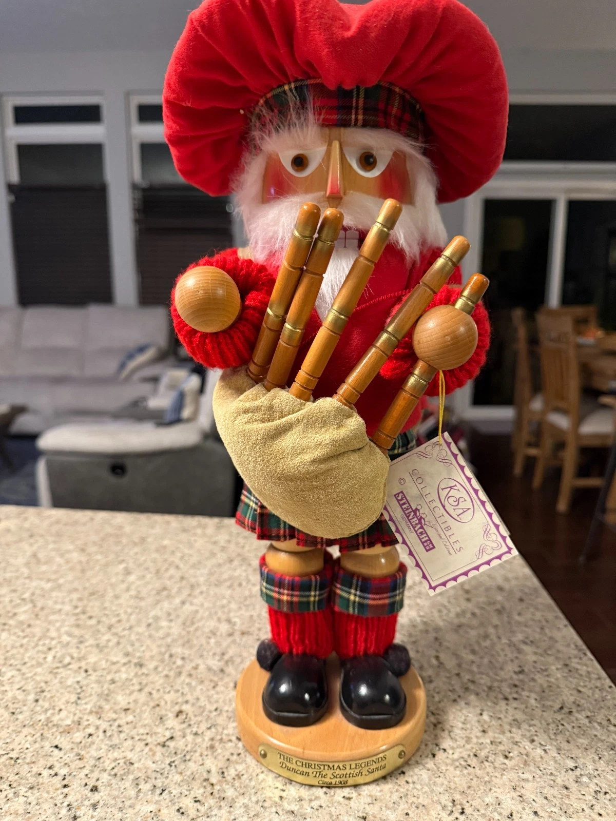 Steinbach S1829 Duncan The Scottish Santa LE 7500 Nutcracker Creator Signed 17"