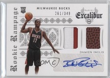2014-15 Panini Excalibur Rookie Rampage Duals 261/349 Damien Inglis #16 Auto 1l7