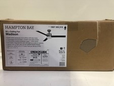Hampton Bay Madison 52 in. Integrated LED Champagne Bronze Ceiling Fan