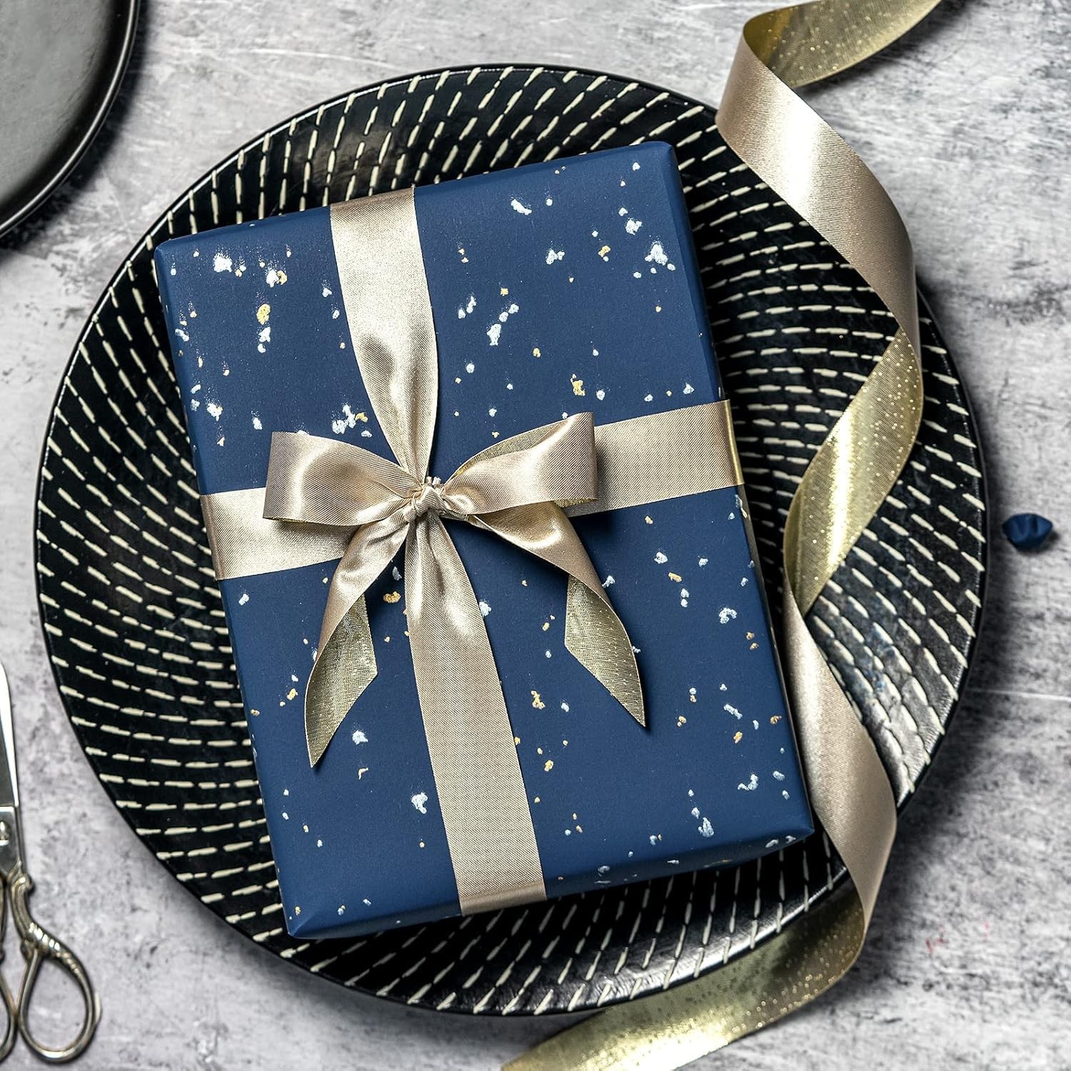Quality Cyan Blue Wrapping Paper Roll - Perfect for Birthdays & Weddings
