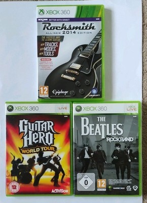 Rocksmith 2014, Guitar Hero World Tour, Beatles Rock und Xbox 360   Anleitungen