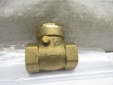 1/2" Brass One Way Check Valve Flapper Valve 1/2" NPT