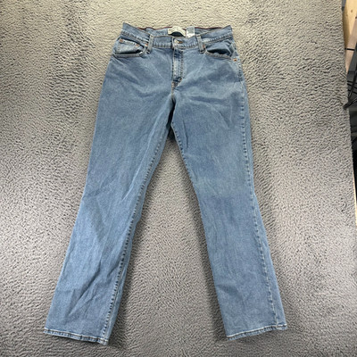 Levi's 550 Jeans Womens 12 Blue Cotton Denim Bootcut Relaxed Workwear Stretch
