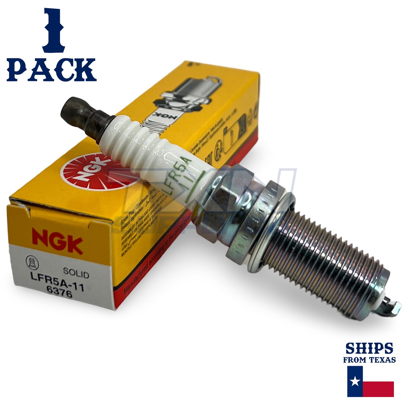 1 Pack NGK V-Power 6376 Spark Plugs LFR5A-11