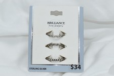 Brilliance fine jewelry stacking rings Sterli...
