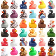 Badeenten - farbig - Quietscheentchen Quietscheente Gummiente - L: 8,5 cm
