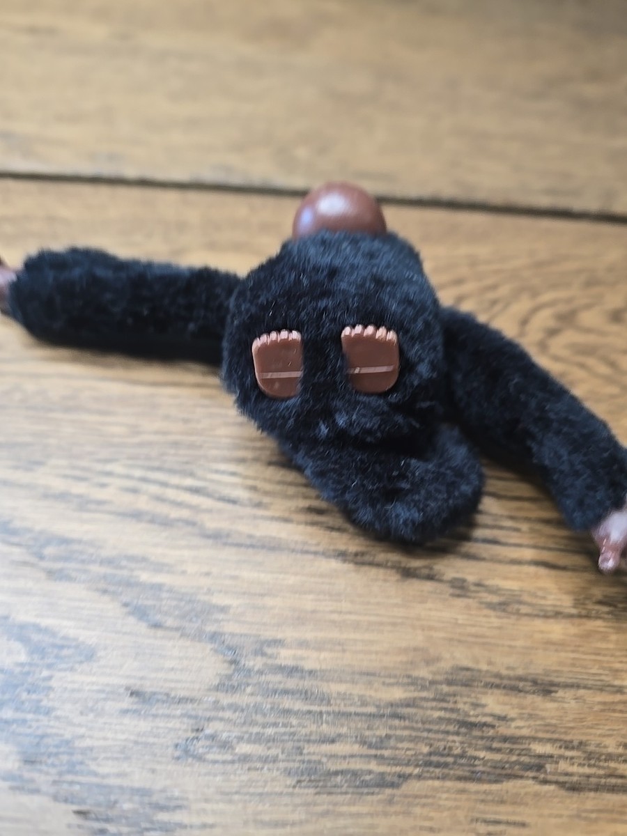Kipling Monkey “Sven” Plush Thumb Sucking Ape Gorilla Black NO