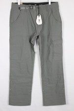 Prana Men's Stretch Zion Pants II Relaxed Straight 32 x 30 Flint Cargo 1969791
