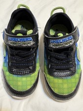 Skechers Mega Craft Blue Green Black Gray Sneakers Shoes Boys 6 Inside No Size