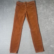 Pilcro and the Letterpress Script Corduroy Pants Burnt Orange Slim Size 26