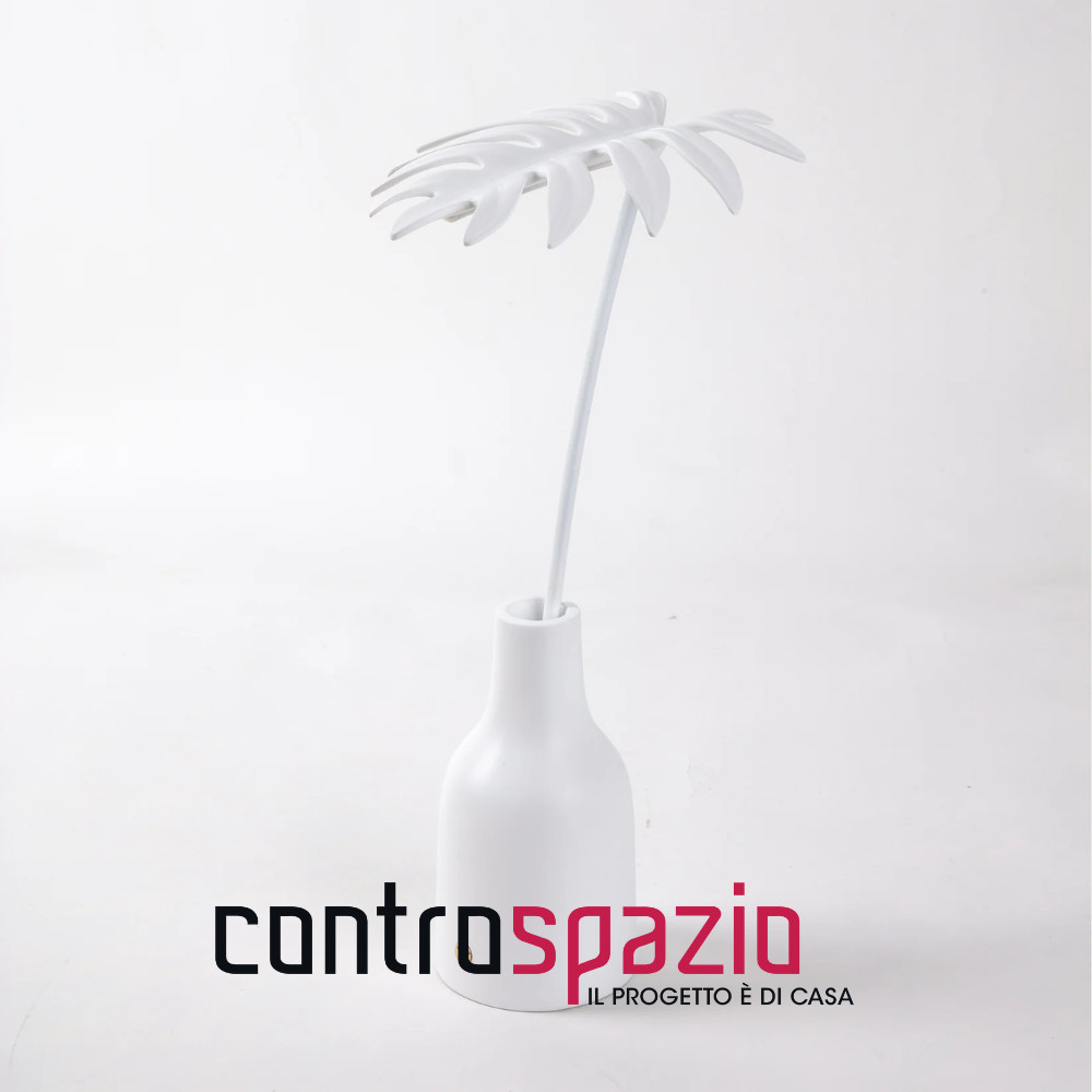 LAMPADA DA TAVOLO SELETTI LEAF LIGHT STELLOU 17,5X14X36 CM 09024 WHITE