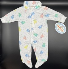 Vintage 90s HealthTex Layette Bunting Sleeper NWT USA Snap Up Bear Bunny SMALL