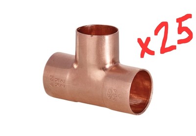 25x Conex Klemm-T-Stück Verschraubung reduziert Abzweig Messing Rohrverbinder 5130 RS33