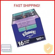 Kleenex 16 Pocket Packs (10 per pack), White, Box