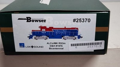 Delaware & Hudson Bicentennial ALCO RS-3m 1976 Diesel DCC LokSound Bowser 25370