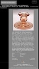 L.E. Smith Melba #707 Pebbled Rim Pink Depression Glass Candlestick Pair — photo 2