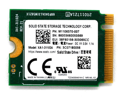 1TB 2230 NVMe PCIe SSD SSSTC XA1-311024 CH Upgrade from