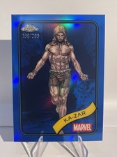 2025 Topps Chrome Marvel - Ka-Zar - Blue Refractor /299 #84