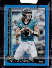 2025 Topps Chrome #138 Trevor Lawrence Blue Refractor #/150