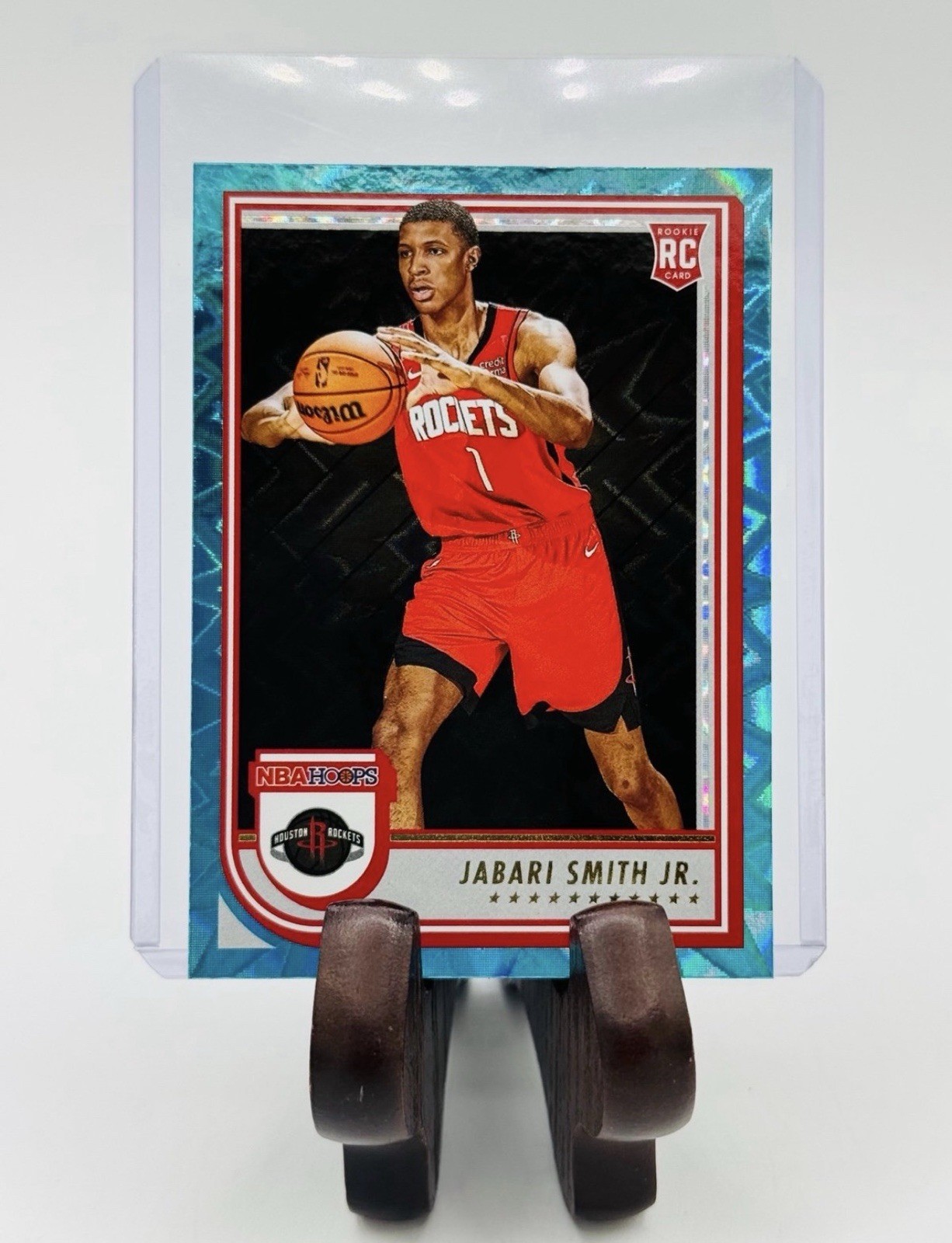 2022-23 Panini NBA Hoops Rookie Jabari Smith Jr. #233 Teal Explosion (RC)