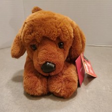 FAO Schwarz Golden Retriever Plush Adopt A Pet Dark Brown Dog Stuffed Toy New