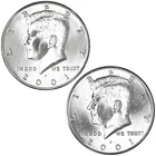 2001 P and D Kennedy Half Dollar 2 Coin Set BU