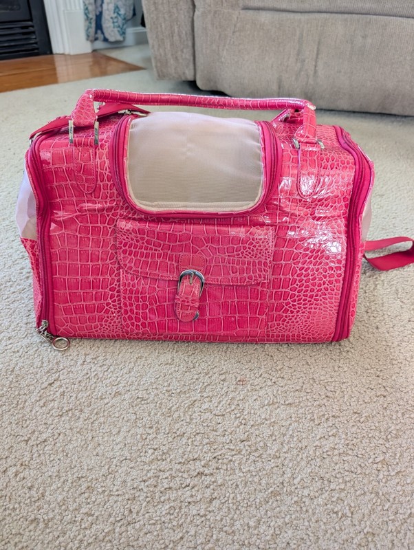 Stylish Hot Pink Small Pet Carrier Tote Cat Dog