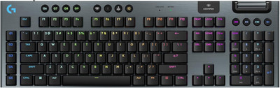 915 X Lightspeed Low-Profile Wireless Gaming Keyboard, Double-Shot PBT Keycaps,