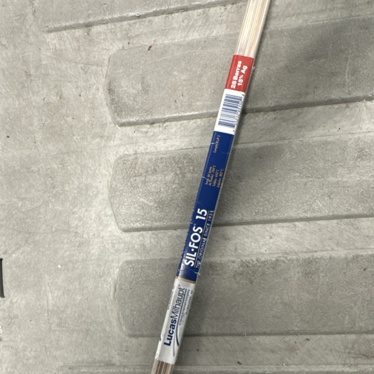 Lucas Milhaupt SIL-FOS 15 High Silver Brazing Rods 28 Bars 15% Ag