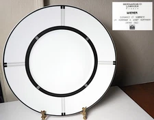 Bernardaud Limoges WIENER 10 3/8" Dinner Plate(s) Josef Hoffman, Mint Condition
