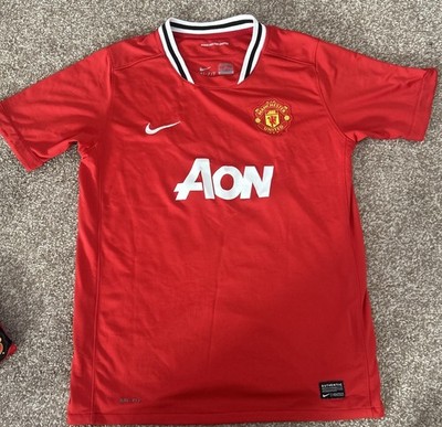 Manchester United 2011/12 2012 Nike AON Utd Shirt Trikot Rot Chicharito 13-15 