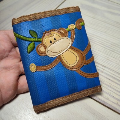 Vtg Y2K Monkey Stephen Joseph  Multi Purpose Tri-fold Wallet Adult Size