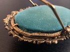 Vtg Mementos Brand 4" Gilded Filigree Tabletop Pin Cushion Hollywood Regency — photo 9