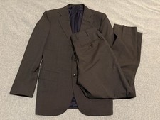 Suitsupply Vitale Barberis Canonico 120's Wool Suit Jacket Blazer Gray Mens 40