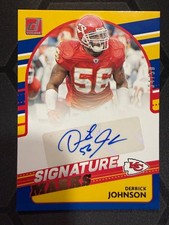 Derrick Johnson Auto 2021 Donruss Signature Marks /50 #SM27 Kansas City Chiefs