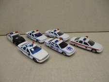 1992 CHEVY CAPRICE 9C1 POLICE DIECASTS, 1:64, SET OF 6, MAISTO/RACING CHAMPIONS