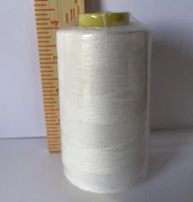 1 Spool Natural color  T27 Serger Sewing Machine thread 100% Polyester 6000 YDS