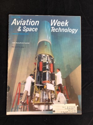1968 AVIATION WEEK & SPACE TECHNOLOGY AUGUST 19 USAF / BOEING BURNER 2 PAYLOAD
