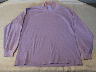 L.L. BEAN  PURPLE TURTLE NECK SHIRT WOMANS MEDIUM