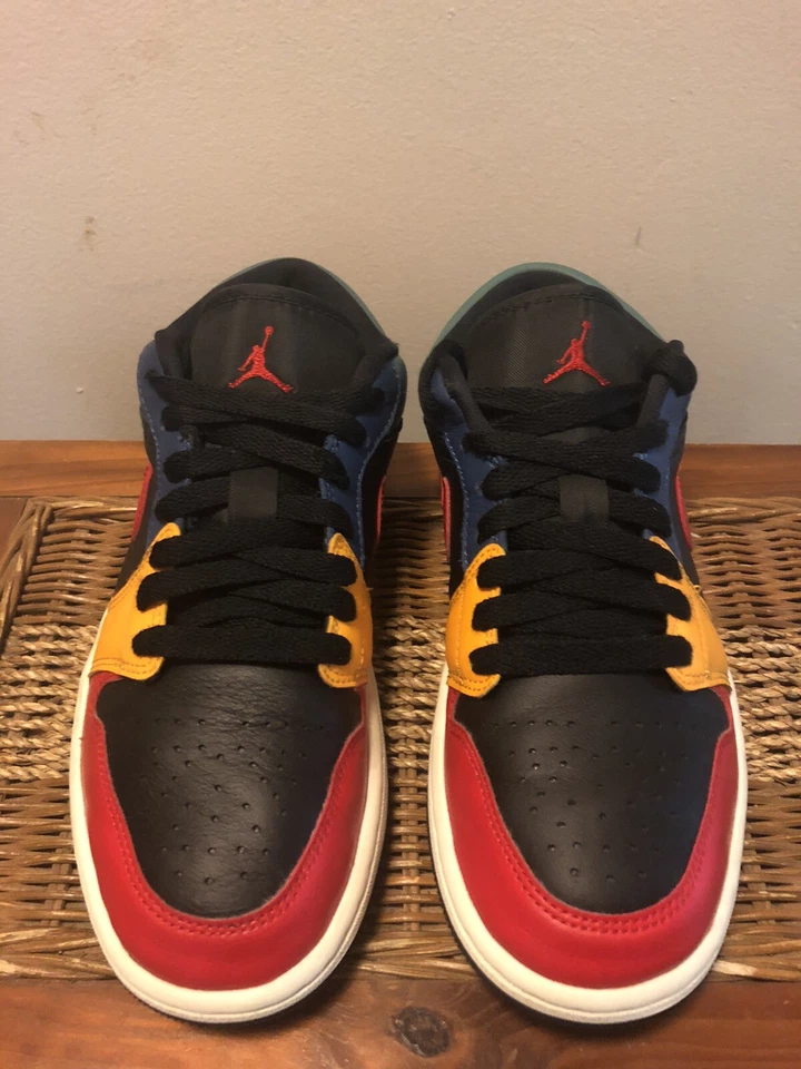 Size 6.5 - Jordan 1 Low SE Black Multi-Color W - Image 2 of 4