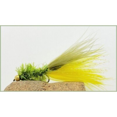 8 Goldhead Green Menace Variant Forellenfliegen, Köder, Größe 10 beste Angelfliegen,