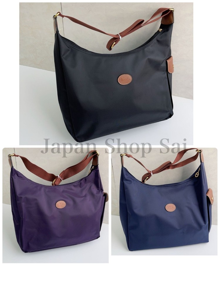 Longchamp Shoulder Bag Crossbody Bag Nylon Black Purple Navy Outlet Products