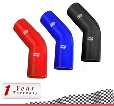 45 Degree Silicone Hose Bend Pipe Elbow Air Water Boost Intercooler (11-76mm).