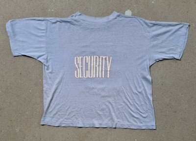 Michael Jackson SECURITY BAD tour shirt 1988 concert size L rare