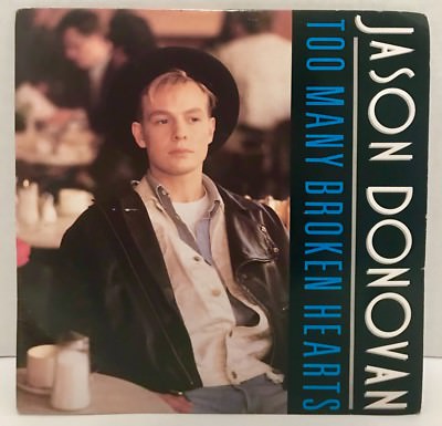 Jason Donovan Too Many Broken Hearts 45 Vinyl Record 7'' Single Picture Sleeve