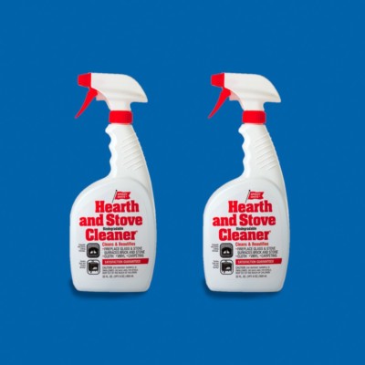 Two 22oz Bottles Speedy White Fireplace Glass Door Wood Stove