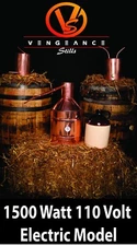 5 Gallon 1500 Watt ELECTRIC Copper Moonshine Still Complete Kit w/ Worm & Thump